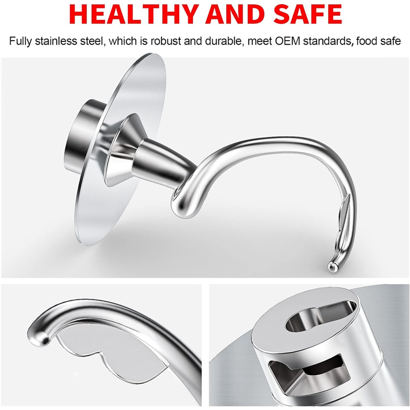 Commercial Kitchen Aid Mixer - Rvs Spiraal Deeghaak Voor Kitchenaid Stand