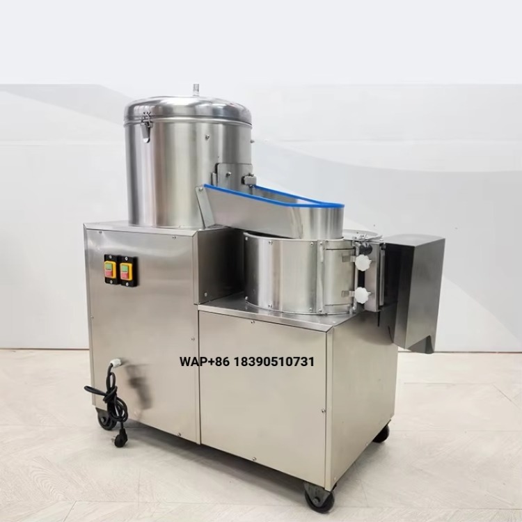 Commercial Potato Peeler - Commerciële elektrische aardappelverwerkingsmachine - Schiller, snijder,