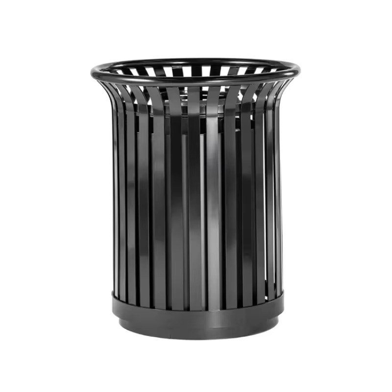 Commercial Kitchen Garbage Can - Afvalcontainer buiten, metaal, zwart, commercieel, met