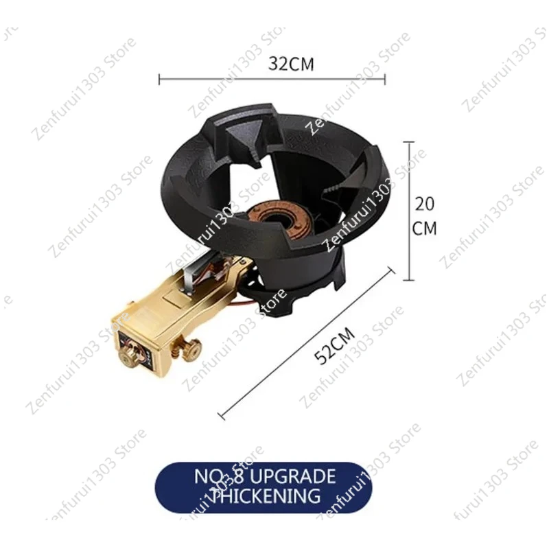 Commercial Kitchen Burner - Commerciële krachtige gasfornuis, enkel gasfornuis, wokbrander,