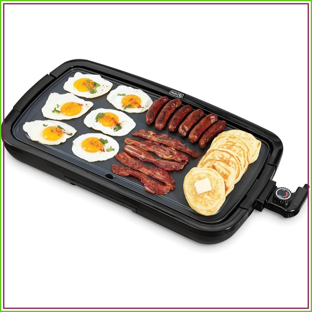 Electric Griddle Flat Top - Elektrische bakplaat met verwijderbare antiaanbakplaat, 20-inch