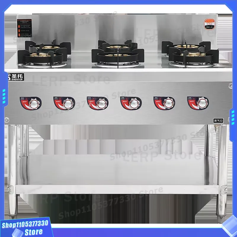 Commercial Kitchen Burner - Commerciële 6-pits gasfornuis voor op het