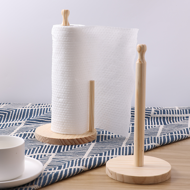 Commercial Kitchen Towels - 1 stuks houten staande papieren handdoekhouder