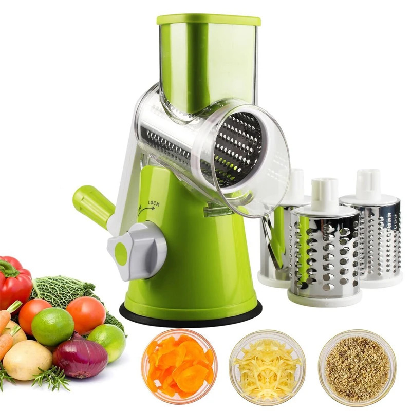 Commercial Potato Peeler - Handmatige roterende kaasrasp voor groentesnijder, aardappelsnijder,