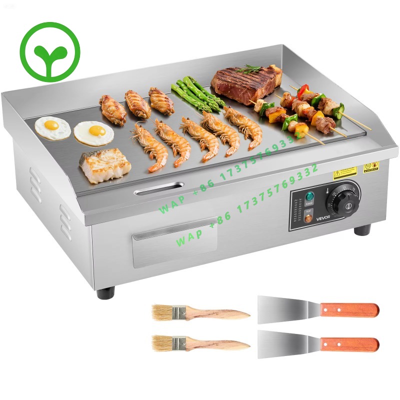 Electric Griddle Flat Top - 【Premium】SucceBuy Commerciële Elektrische Grillplaat 50-300 °