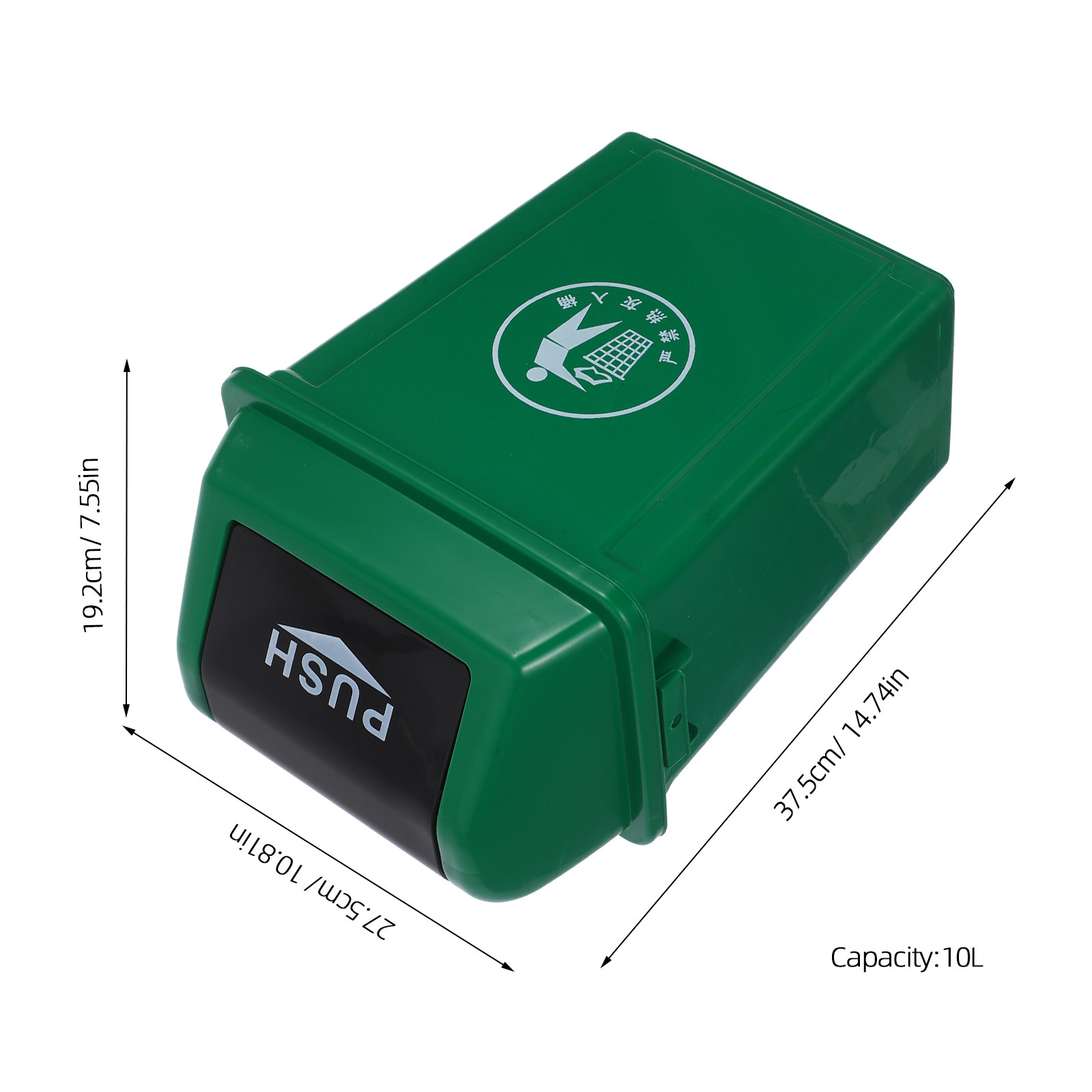 10L groene afvalbak met zwenkd - Commercial Kitchen Garbage Can recensie en prijs