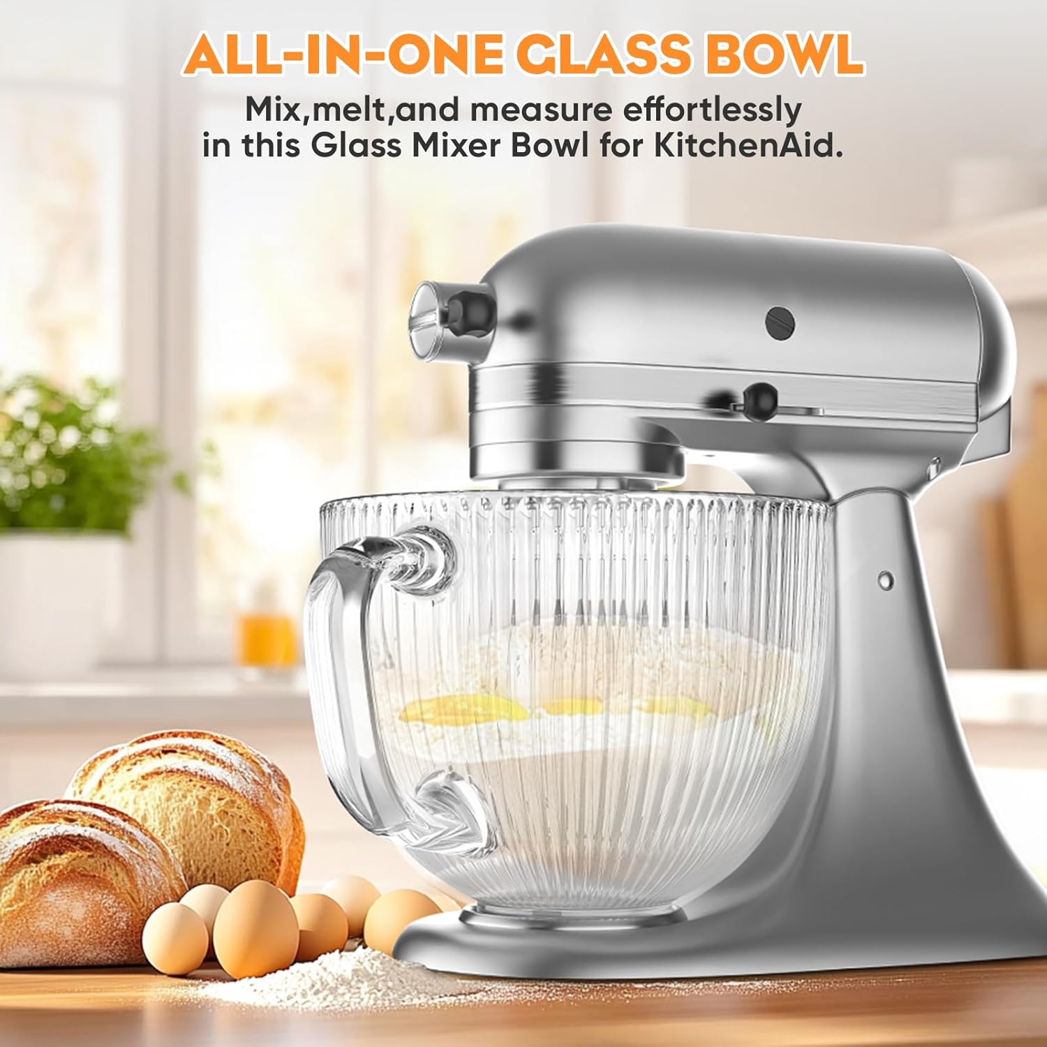 GVODE glazen kom voor Kitchena - Commercial Kitchen Aid Mixer recensie en prijs