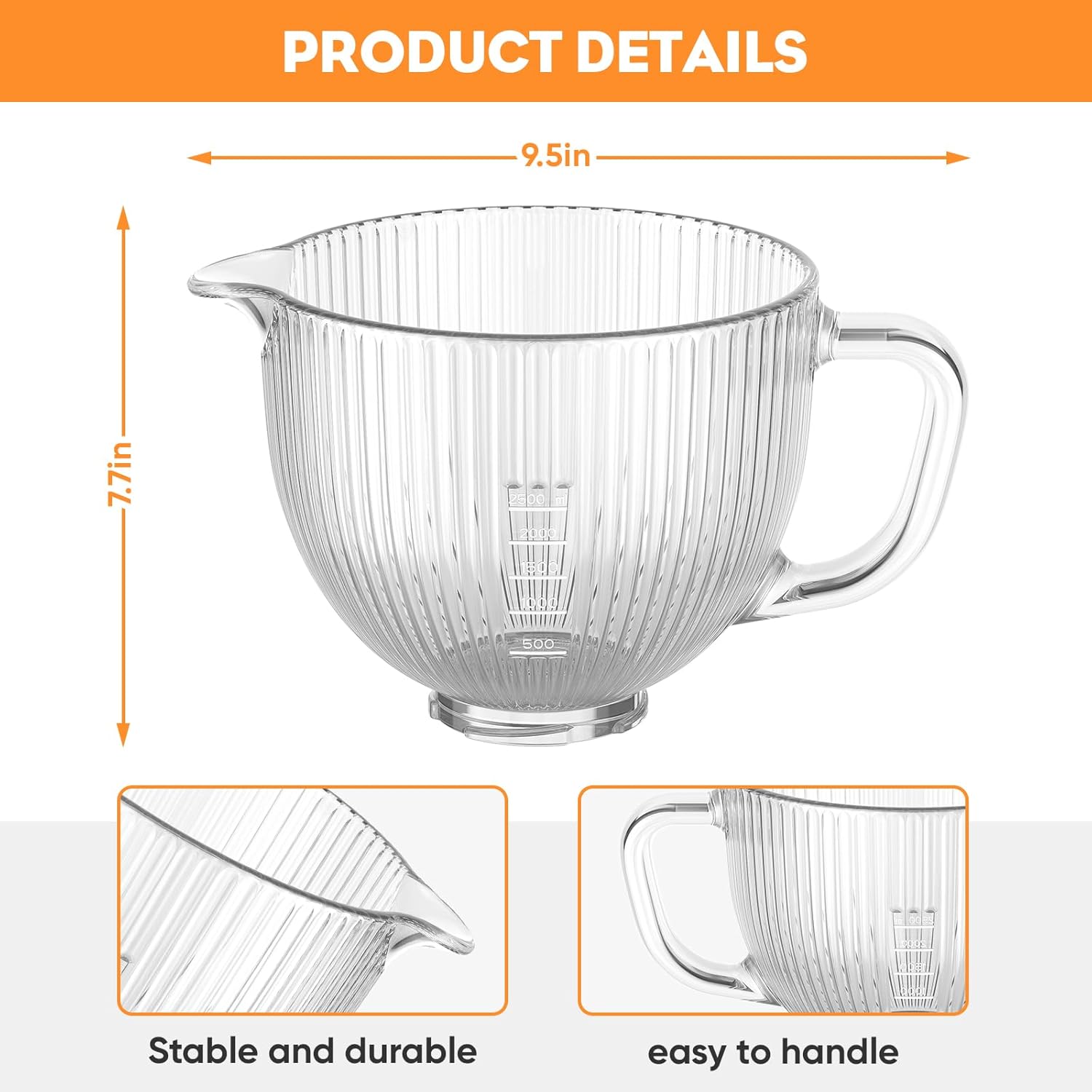 GVODE glazen kom voor Kitchena - Commercial Kitchen Aid Mixer recensie en prijs