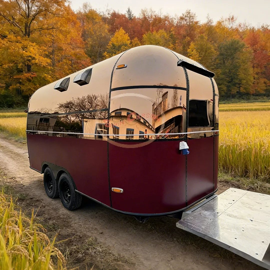 Aangepaste glasvezel food truc - Commercial Kitchen Interior recensie en prijs