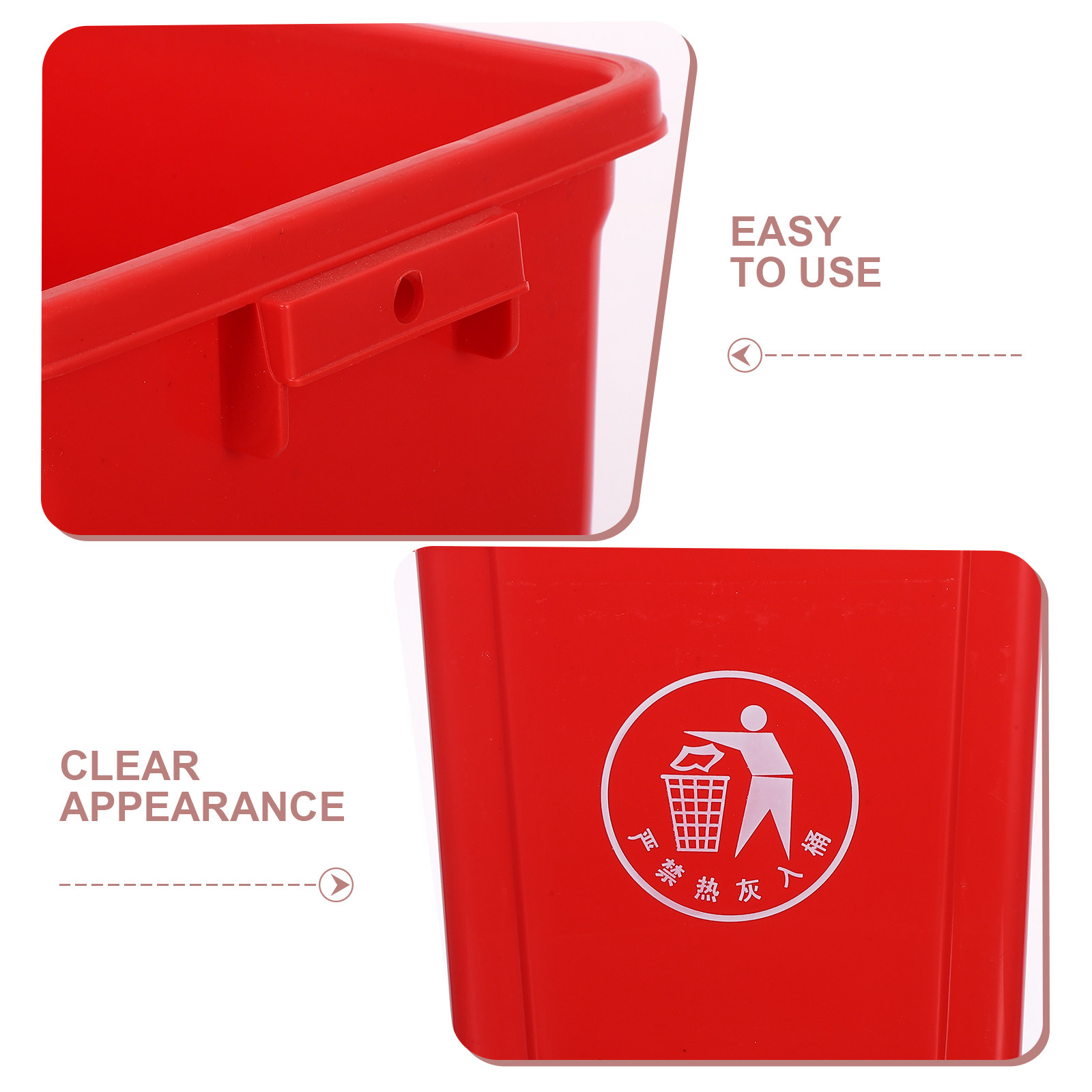 Afvalbak met deksel, rood, 10L - Commercial Kitchen Garbage Can recensie en prijs