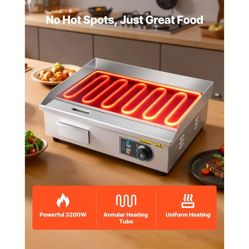 【Premium】SucceBuy Commerciële  - Electric Griddle Flat Top recensie en prijs