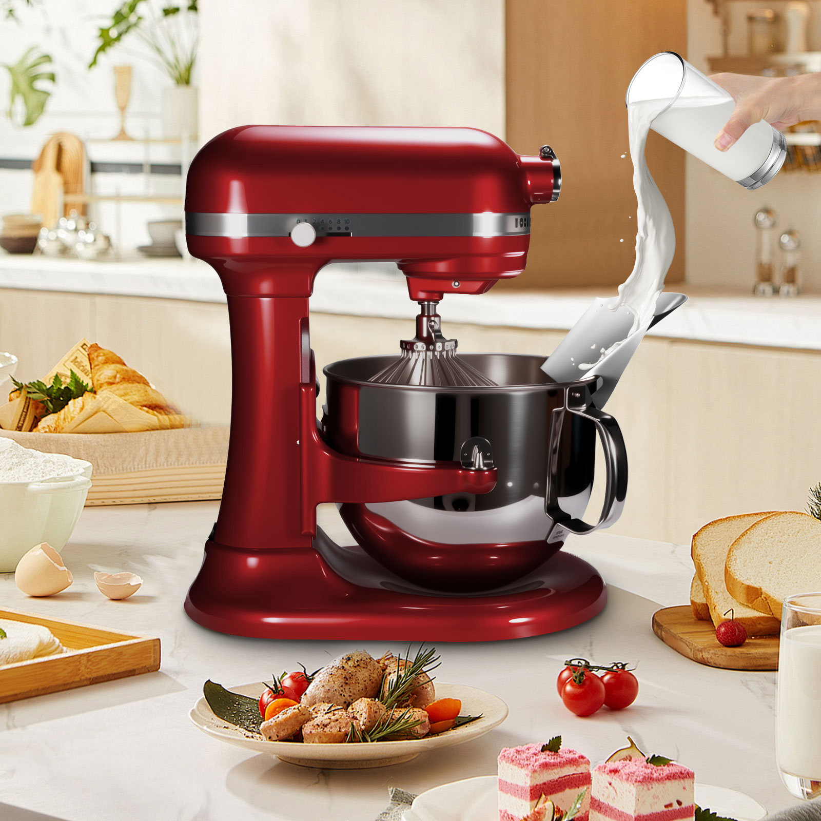 1 st roestvrijstalen kantelbes - Commercial Kitchen Aid Mixer recensie en prijs